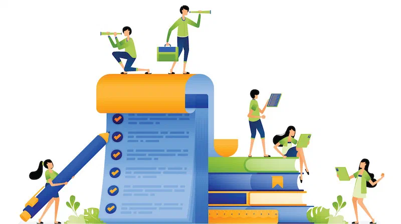 Higher education admissions staff managing prospective students through the recruitment process